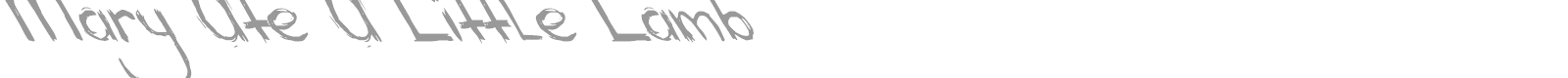 Mary Ate A Little Lamb font preview